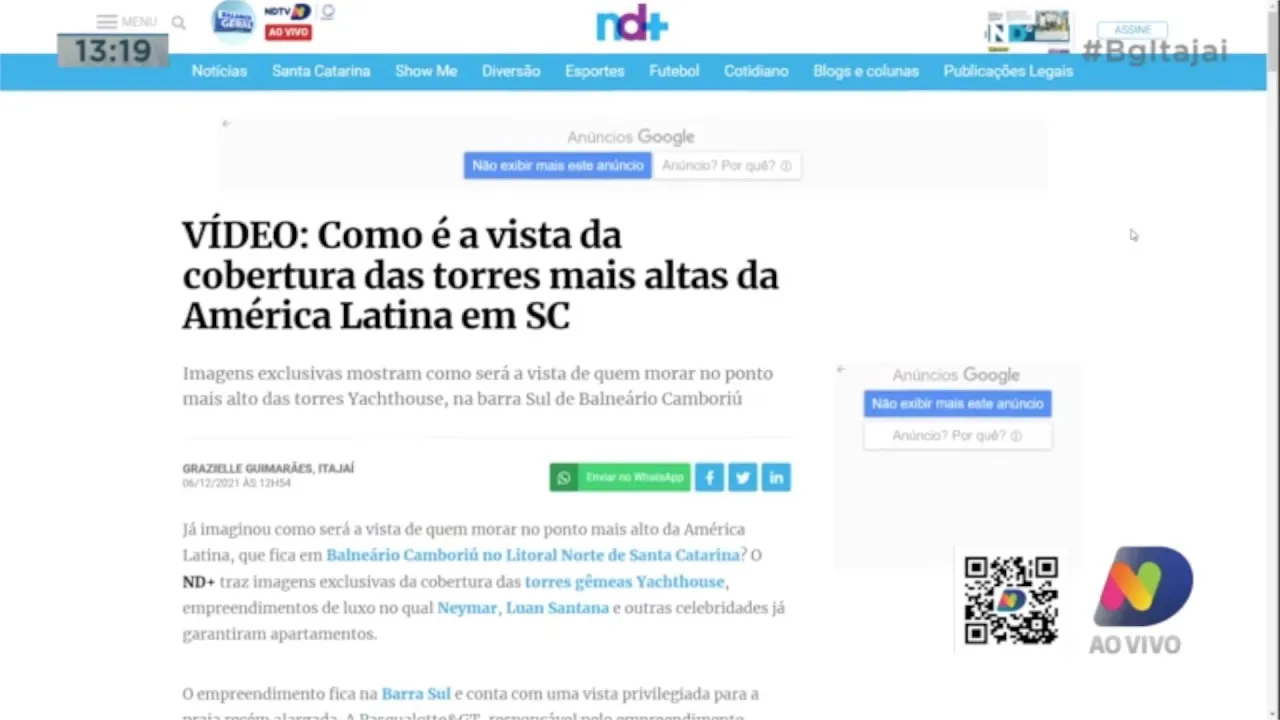 Acidente com morte na BR-101, e como será a vista do prédio mais alto da América Latina
