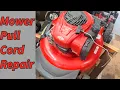 Briggs and Stratton lawnmower pull cord repair