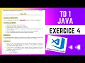 Exercice java corrige TD 1 - IMPLEMENTATION SUR VS CODE-