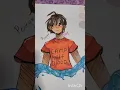 coloring my Percy Jackson sketch