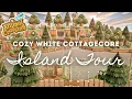 COZY WHITE COTTAGECORE ISLAND TOUR Animal Crossing New Horizons