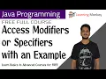 Access Modifiers or Specifiers with an Example Lesson 51 Java Programming