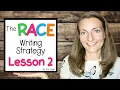RACE Writing Strategy Lesson 2 Write R and A