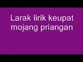 Download Lagu NIning  Meida - Mojang Priangan (Lyrics) Lagu Sunda