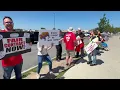 Protest at the Batavia Downs