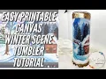 Winter Wonderland See How to Create a Cozy Scene On Printable Canvas with this Tutorial