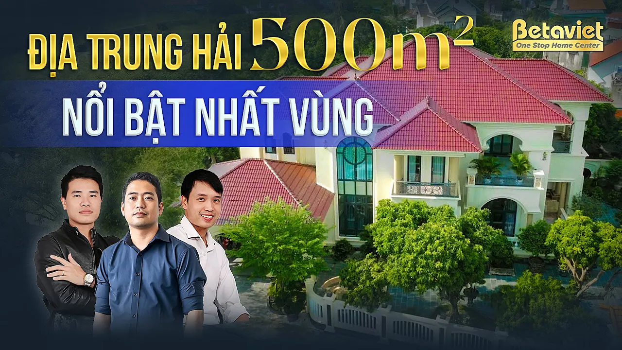 Biệt thự sân vườn phong cách Địa Trung Hải cực chill tại Hải Dương