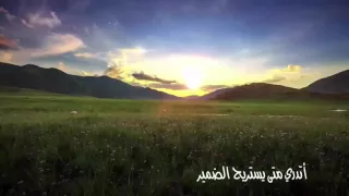 انشودة   أتدري متى يستريح الضمير   مونتاج   نقاء الروح دندنها