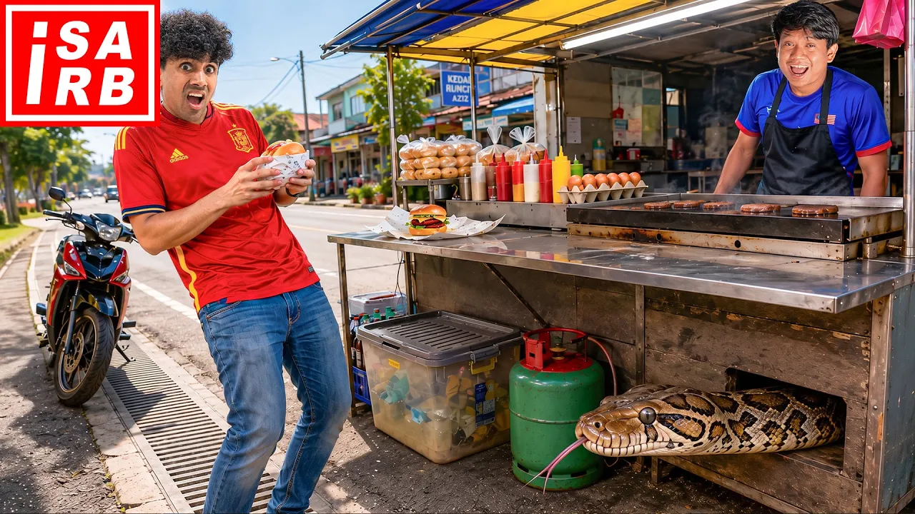 LETAK ULAR DI KEDAI BURGER : PRANK !!