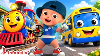 गाड़ी आयी छुक छुक - Gadi Aayi Gadi Aayi Chuk Chuk | Hindi Rhymes for Children | Infobells #chukchuk