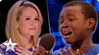 Download Malaki FIGHTS BACK TEARS during emotional Beyonce cover! | Britain's Got Talent MP3