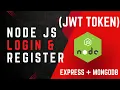 Node JS Login And Register API using MongoDB and JWT NodeJS