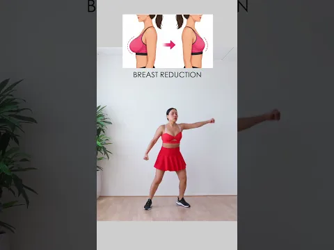 Reduce breast size at home, full workout ⬇️
