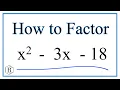 How to Solve x 2 - 3x