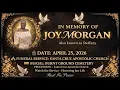 The Live-Streaming of the late Joy Morgan Funeral Service