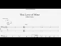 Arthur Conley - This Love of Mine (bass tab)
