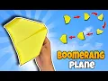 Download Lagu How to Make a Boomerang Plane That Actually Flies Back! | Step-by-Step Tutorial | Paper Airplane ✈️