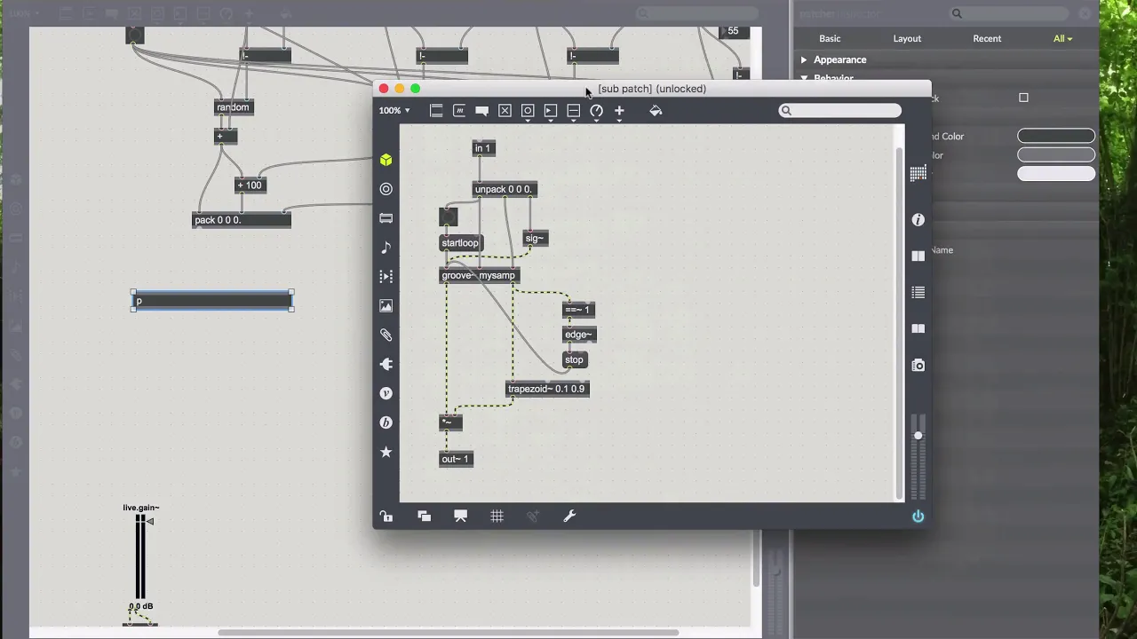 Plode -- Build a granulator in Max7: 07. Grain Overlap (polyphony)