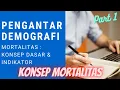 Lagu Pengantar Demografi #Pertemuan8 Part 1: KONSEP MORTALITAS