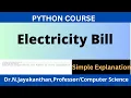 Write a python program to calculate the electricity bill