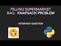 Filling Supermarket Bag A Python Solution for the Knapsack Problem