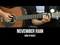 Download Lagu November Rain - Guns N' Roses | EASY Guitar Tutorial Chords / Lyrics - Guitar Lesson