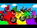 Download Lagu الأبطال الخارقين على القضبان دوامة قمع جسر 🏍️🐱‍SPIDER MAN!on Motorcycle in Spiral Bridge Stunt Rid