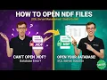 How to Open NDF Files SQL Server Management Studio