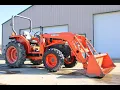 2003 Kubota L3430 HST Tractor with Kubota LA723 Front End Loader and 6 Ft Bucket