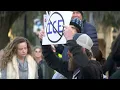 Anti-ICE protesters rally in downtown Gainesville as ICE activity increases in North Central Florida