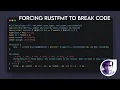 Forcing rustfmt to break code