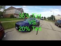 Comparison Between 35 Window Tint VS 20 Window Tint On A Car