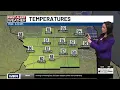 Not as cold tonight with an isolated storm chance Tuesday