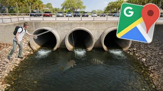 Fishing INSANE SOUTH Florida Spots w GOOGLE MAPS Multi-species