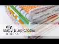 DIY Baby Burp Cloths Tutorial