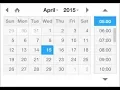 Date and time picker with html5