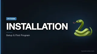 Python Tutorial Python Installation Setup First Program