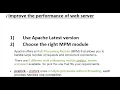 Steps to Improve Apache Performance