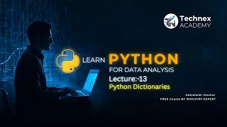 Python for Data Analytics Full Course Lecture 13 - Python Dictionaries Abhishek Wavhal