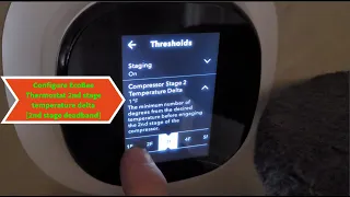 Adjusting the 2nd stage deadband in EcoBee thermostat Stage 2 Comp Delta