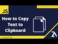 How to Make a Copy to Clipboard Function in JavaScript AZ Code Academy