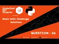 Ques 26 Program to find sum of Digits in a Number Python