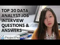 Top 20 Data Analyst Interview Questions and Answers and How to Answer Them ProjectPro