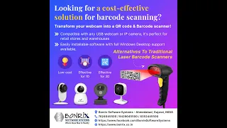 Converting Your Webcam into a Barcdde Scanner and QR Code Scanner at Point-of-Sale Billing Software