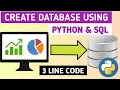 Create a Database using python Create a table in Database using python and SQL python SQLite