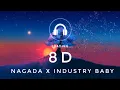 Download Lagu nagada x industry baby 8D audio ⚡#music #8d #lyrics #trending