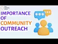 What is community outreach and why is this important no ads