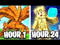 I Survived 24 Hours as the NINE TAILS in Naruto Minecraft