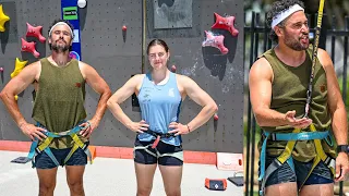 I try SPEED CLIMBING against an Olympian 👀