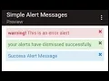 How to Add an Alert Box to your websites using HTML and CSS